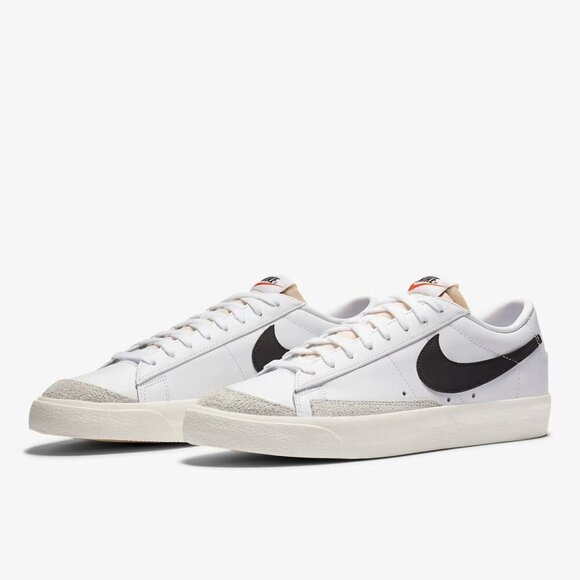 Nike Shoes - Nike Blazer Low '77 Sneakers in White Black Sail 8.5 with box Womens Athletic